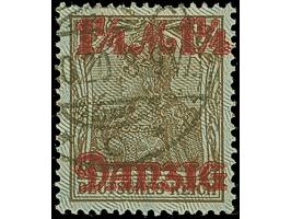 1920, Spitzen nach oben: 1¼ Mark auf 3 Pfennig, sauber, zeitgerecht gestempelt, tadellos, u.a. sign. Stoye BPP sowie Fotoatte