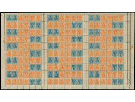 1921, Germania 10+30 Pfg., kpl. Markenheftchenbogen mit allen Rändern, postfrisch, im Rand etwas geknittert und fleckig, sons