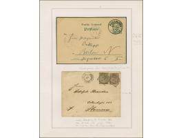 ZANZIBAR: 1891/1901, kleine Sammlung des britischen und des französischen Postamtesim Hinblick auf deutsche Absender bzw. Pos