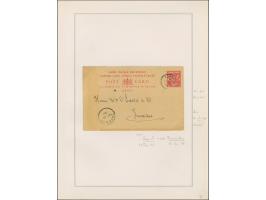 ZANZIBAR: 1891/1901, kleine Sammlung des britischen und des französischen Postamtesim Hinblick auf deutsche Absender bzw. Pos