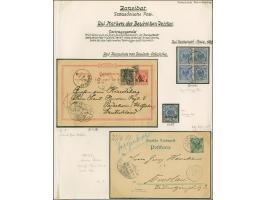 ZANZIBAR: 1891/1901, kleine Sammlung des britischen und des französischen Postamtesim Hinblick auf deutsche Absender bzw. Pos