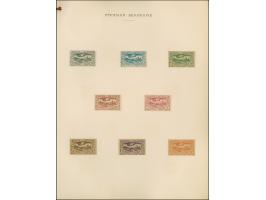 1920, Geschenkmappe mit marmoriertem Einband und eingeprägtem Golddruck “COMMISSION INTERALLIÉE DE GOUVERNEMENT ET DE PLEBISC