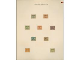 1920, Geschenkmappe mit marmoriertem Einband und eingeprägtem Golddruck “COMMISSION INTERALLIÉE DE GOUVERNEMENT ET DE PLEBISC