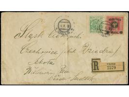 1918, Lublin Issue 45 h. with additional franking, tied by cds. “CHELM 6.II.19” to registered cover, backflap missing and som