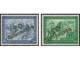 “20/Elsterwerda” auf Leipziger Messe 50 und 84 Pfg., postfrisch, als Probedrucke signiert Dr. Herbst BPP