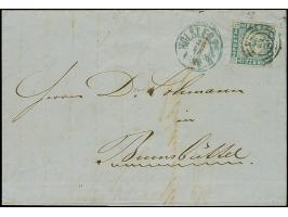 Weit gewellter Grund 1¼ Schilling, farbfrisch und voll- bis breitrandig, mit sauber aufgesetzter Nr. "170" und nebengesetztem