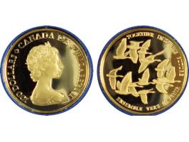 KANADA: 100 Dollar, 1978, 16,965 gr. 916/1000, Goldmünze, Polierte Platte in Etui mit Zertifikat&nbsp;