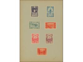 1917, The original PTT gift booklet for minister including Mount Sinai set of six, mounted on pages including other stamps, p