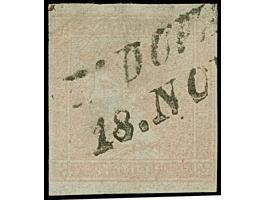 1851, "Rosa Merkur" 6 Kr., Type Ib, üblich etwas blass, mit recht gut erkennbarem Markenbild, links winzig tangiert bis lupen