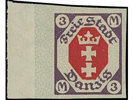 1921, Kleines Staatswappen 5 Pfg.-5 M., ohne 30 Pfg., ungezähnt, teils mit Seitenrand, ungebraucht, tadellos, jeder Wert sign