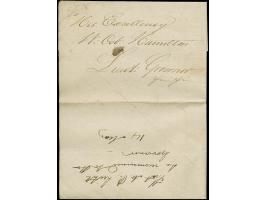 1811, Insel-Faltbrief, innen datiert “Heligoland 12 May 1810”, adressiert an den Gouverneur William Osborne Hamilton, gute Er