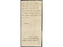 1481, merchant's letter written in Mondon on 28. November 1481 via Lyon to Venice, early forerunner from France to Italy carr