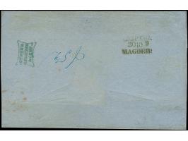 10 Ngr. blau, voll- bis überrandig, unten mit Teil der Nachbarmarke, mit Nr. "4" und nebengesetztem Doppelkreisstempel "LEIPZ