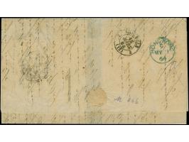 10 Ngr. blau, unten voll-, sonst breitrandig, rechts mit Bogenrand und oben mit Teil des Eckwinkels, mit sauber auf- und nebe