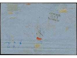 10 Ngr. milchblau, 2 Einzelwerte, mit 5 Ngr. ziegelrot und 1 Ngr. auf mattgraurot, , alle farbfrisch, einseitig leicht berühr