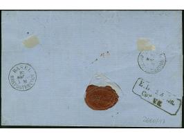 5 Ngr. rostbraun (die sogenannte Fehlfarbe), 2 Einzelwerte, einer rechts oben kurz berührt, sonst beide voll- bis breitrandig