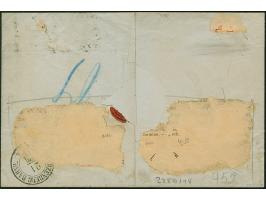 5 Ngr. karminrot auf glasigem Papier, 2 Einzelwerte, beide voll- bis breitrandig und farbfrisch mit jeweils sauber aufgesetzt