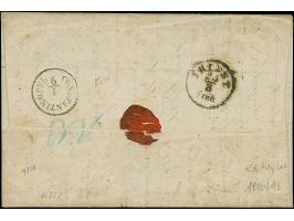 5 Ngr. ziegelrot und 2 Ngr. auf blau, erstere rechts oben minimal berührt, sonst beide voll- bis breitrandig mit Nr. "6" und 