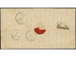 3 Ngr. auf gelb, voll- bis breitrandig, mit Nr."32" und nebengesetztem Einkreisstempel "CAMENZ 20 FEB 59" als Nachsende-Frank