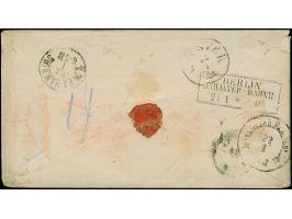 3 Ngr. auf gelb und 1 Ngr. auf mattgraurot, beide voll- bis breitrandig, mit Nr. "8" und sauber nebengesetztem Doppelkreisste