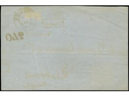 3 Ngr. auf gelb, mit sauberer Nr. "1" und nebengesetztem Doppelkreisstempel "DRESDEN 24/11". auf Briefvorderseite nach Lissab