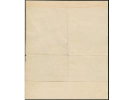 2 Ngr. auf blau, 2 voll- bis breitrandige Einzelstücke, zusammen mit leicht berührter 1 Ngr. auf mattgraurot, mit 2 Abschläge