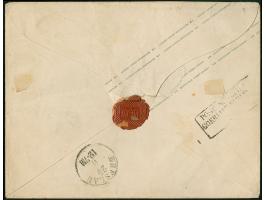 2 Ngr. auf blau, oben gerissen statt geschnitten und hier rechts etwas berührt, sonst voll- bis breitrandig, als Zufrankatur 