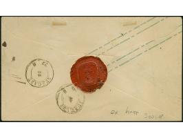 2 Ngr. auf blau (leicht berührt) als Zufrankatur auf Ganzsachenumschlag 1 Ngr. rosa, mit Nr. "3" und sauber nebengesetztem Do