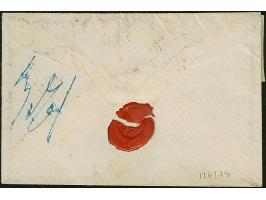 2 Ngr. auf blau im waagerechten Paar, voll- bis breitrandig, zusammen mit waagerechten Paar ½ Ngr. auf grau (rechts berührt u