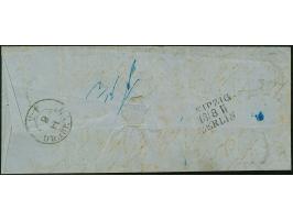 ½ Ngr. auf grau und zwei Einzelwerte 2 Ngr. auf blau, teils berührt, meist voll- bis breitrandig, mit Nr. "2" und nebengesetz