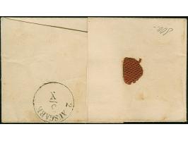 ½ Ngr. auf grau, voll- bis breitrandig, mit auf- und nebengesetztem blauen Bahnpost-DKr. "LEIPZIG-DRESDEN Z. XII 4/X." Auf kl