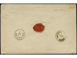 ½ Ngr. auf grau im Viererblock, noch voll- bis breitrandig (eventuell winzig berührt), mit Nr. "1" und sauber nebengesetztem 