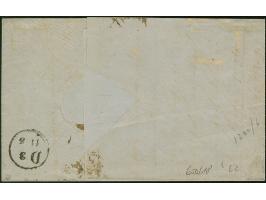 ½ Ngr. auf grau, 6 Einzelwerte, soweit sichtbar alle voll- bis breitrandig, mit auf- und nebengesetztem Doppelkreisstempel "L