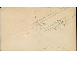 ½ Ngr. auf grau im waagerechten 3er-Streifen, links leicht berührt, sonst noch voll- bis breitrandig, mit Nr. "2" und mit neb