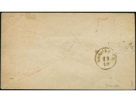 1 Ngr. auf mattgraurot, noch voll- bis breitrandig, mit sauber aufgesetzter Nr. "1" und klar nebengesetztem Doppelkreisstempe