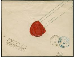 ½ Ngr. auf grau, waagerechtes Paar und 1 Ngr. auf mattgraurot, letztere links unten berührt, sonst alle voll- bis breitrandig