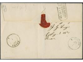 ½ Ngr. auf grau, Type I, breitrandige rechte obere Bogenecke und voll- bis breitrandiges Oberrandstück, mit sauber auf- und n