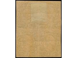 1 Ngr. auf mattgraurot, Type I, im Viererblock, farbfrisch, unten links leicht berührt, sonst vollrandig, ungebraucht mit Ori