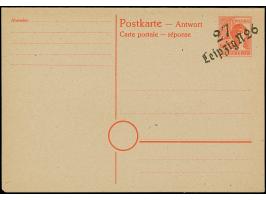 “27/Leipzig N 26” (Arge 27/L18), auf Doppel-Karte Arbeiter 30 Pfg., sogen. amtlicher Nachdruck für das Postmuseum, ungebrauch