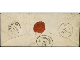 3 Ngr. auf gelb, voll-bis breitrandig, in Mischfrankatur mit Wappen 2 Ngr. blau, mit Nr. "9" und sauber nebengesetztem Rahmen