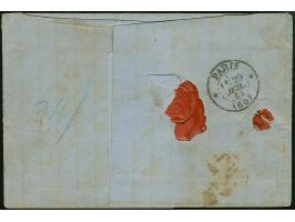 3 Ngr. auf gelb, in Mischfrankatur mit Wappen ½ &nbsp;Ngr. rotorange und 1 Ngr. rosakarmin, mit Nr. "24" und nebengesetztem D