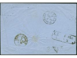 3 Ngr. auf gelb, oben berührt, sonst voll- bis breitrandig, mit Nr. "2" und sauber nebengesetztem Doppelkreisstempel "LEIPZIG