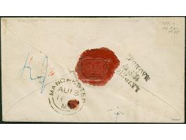 3 Ngr. auf gelb und waagerechtes Paar &nbsp;2 Ngr. auf blau, alle voll- bis breitrandig, mit Nr. "2" und nebengesetztem Doppe