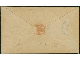 ½ Ngr. auf grau, Type II, voll- bis breitrandig, mit sauber aufgesetzter Nr. "1" und klar nebengesetztem Doppelkreisstempel "