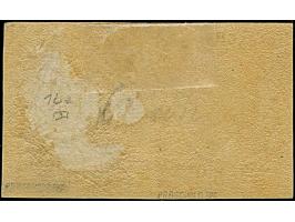 5 Ngr. ziegelrot, in der typischen Farbe der Frühauflage, waagerechtes Paar, farbfrisch und voll- bis breitrandig, ungebrauch