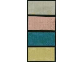 ½ Ngr. und 1 Ngr. in Type II, 2 Ngr. und 3 Ngr., jeweils im kompletten Schalterbogen mit 10 Marken, ungebraucht mit Originalg