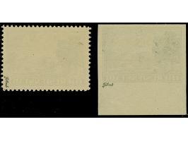 Zulassungsmarke gezähnt und ungezähnt, letztere vom unteren Bogenrand, postfrisch, signiert Gilbert