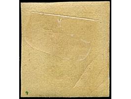 1856, “Zinnober Merkur” 6 Kr., Type IIIb, dreiseitig lupenrandig bzw. an der Randlinie geschnitten, links etwas tangiert, in 