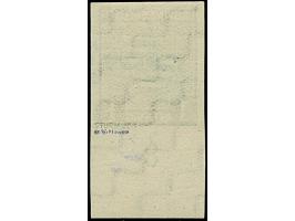 1945, Wappen mit Wasserzeichen “Stufen steigend”, 1 Pfg. , allseits breitrandiges Unterrandstück, postfrisch. Zarte Fingerspu