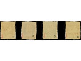 1943, 10 C.-50 C., alle 4 Werte mit rotem Aufdruck, postfrisch. Tadellos. Signiert Ludin und Drossos, &nbsp;Fotoattest Prof. 